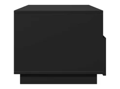 Mesa De Centro| Mesa de centro | Mesa de apoio com luzes LED 90x49x40 cm Preto