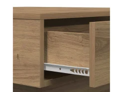 Mesa De Centro| Mesa de centro | Mesa de apoio carvalho artisiano 90x90x28 cm Bege
