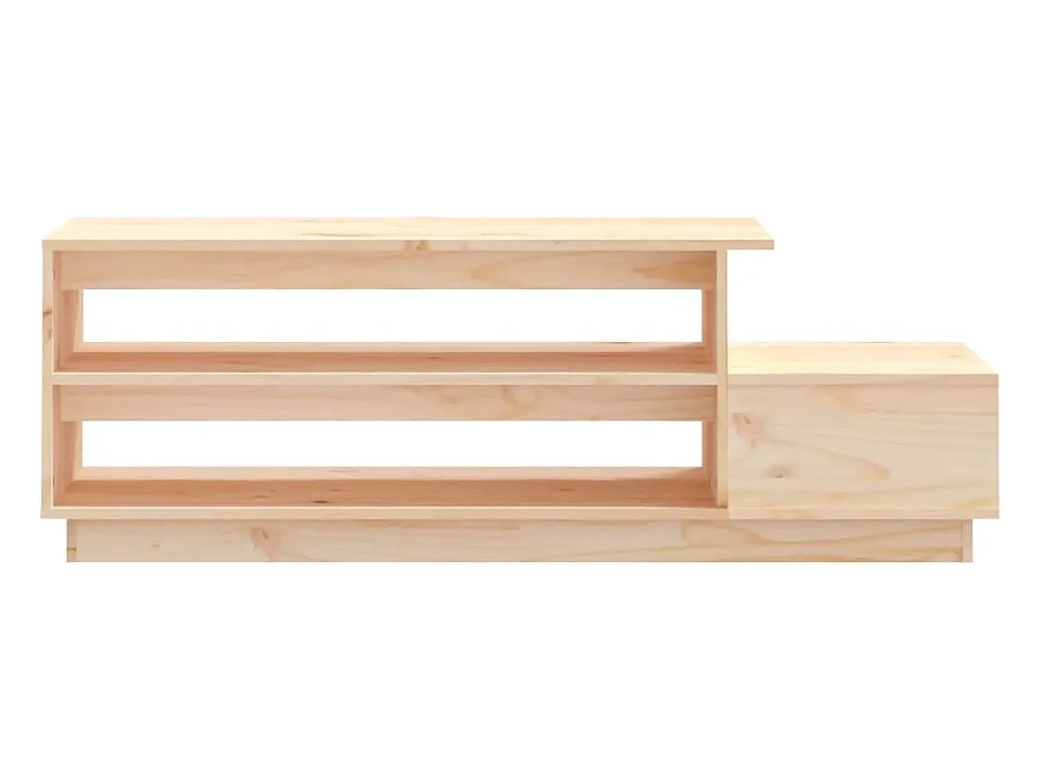 Mesa De Centro* Mesa de centro | Mesa de apoio | Mesa de café 120x50x40.5 cm madeira de pinho maciça Castanho