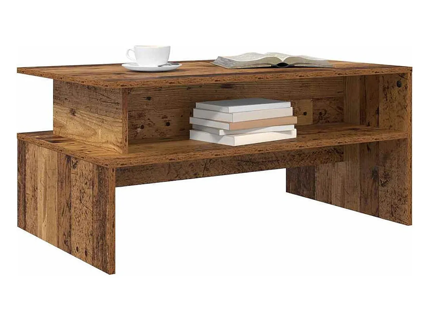 Mesa de centro | Mesa de apoio Madeira antiga 90x55x42.5 cm^ Mesa De Centro