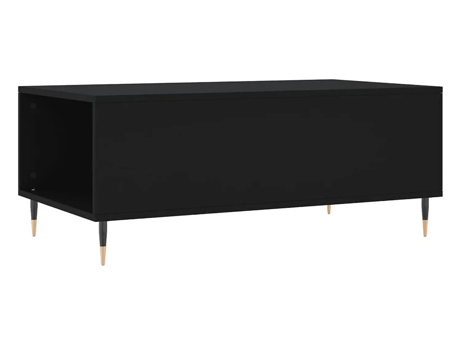Hot Mesa de centro | Mesa de apoio 90x50x36.5 cm derivados de madeira Preto