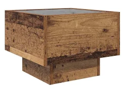 New Mesa de centro | Mesa de apoio Madeira antiga 40x40x30 cm Castanho