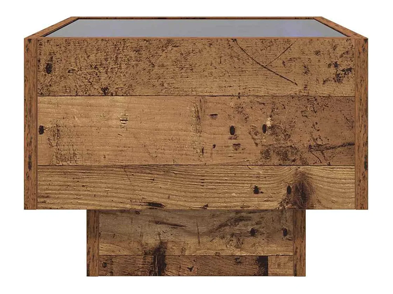 New Mesa de centro | Mesa de apoio Madeira antiga 40x40x30 cm Castanho