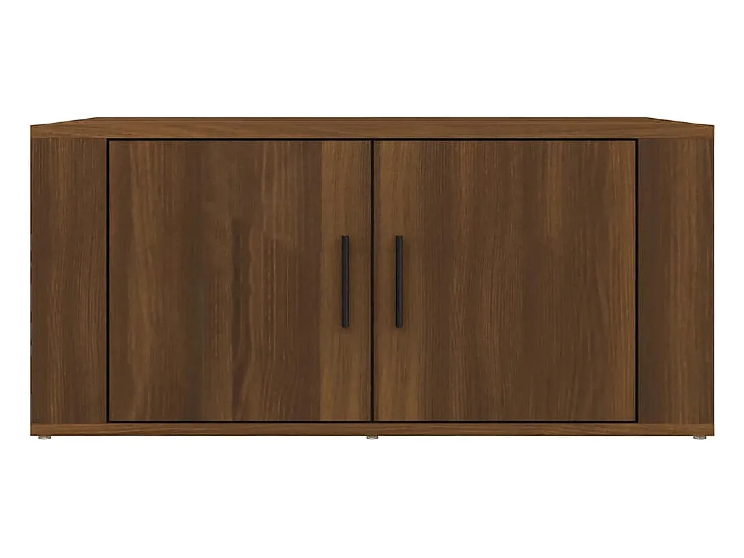 Mesa De Centro| Mesa de centro | Mesa de apoio 80x50x36 cm derivados de madeira carvalho Castanho