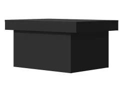 Mesa De Centro* Mesa de centro | Mesa de apoio 80x55x40 cm derivados de madeira Preto
