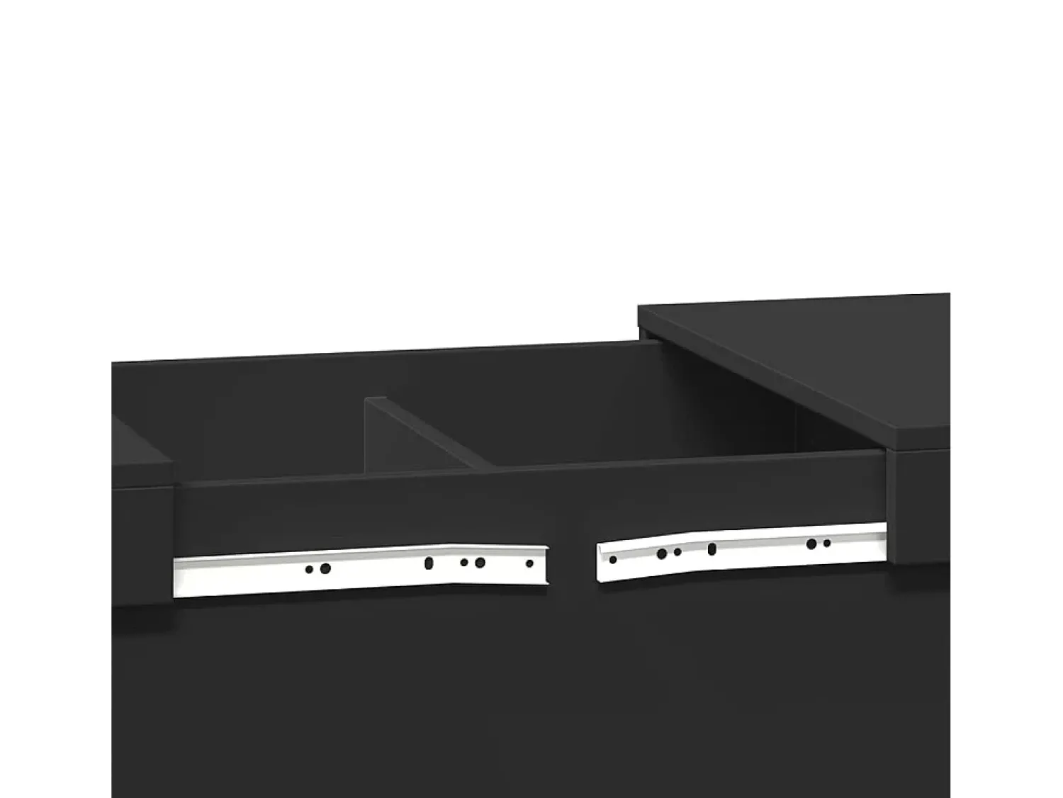 Mesa De Centro* Mesa de centro | Mesa de apoio 80x55x40 cm derivados de madeira Preto