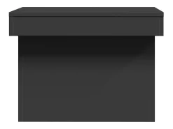 Mesa De Centro* Mesa de centro | Mesa de apoio 80x55x40 cm derivados de madeira Preto