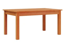 Mesa De Centro* Mesa de centro | Mesa de apoio 80x50x40 cm madeira pinho maciça cera Castanho