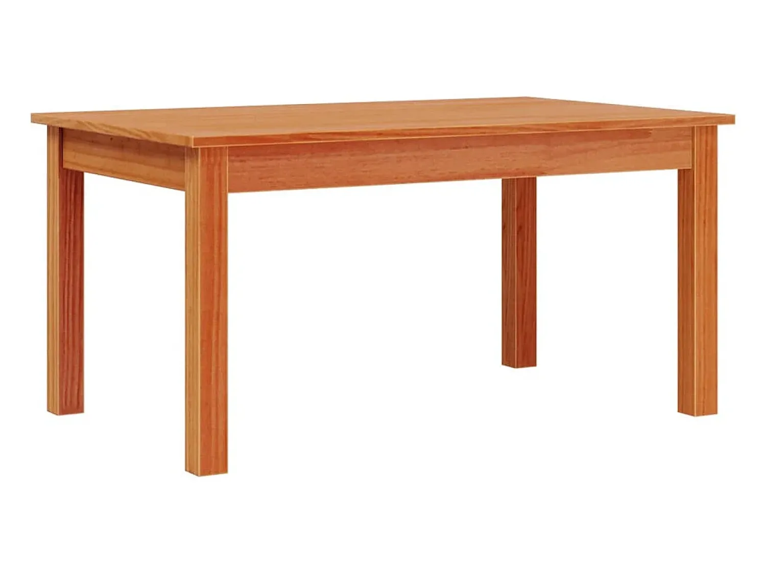 Mesa De Centro* Mesa de centro | Mesa de apoio 80x50x40 cm madeira pinho maciça cera Castanho