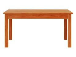 Mesa De Centro* Mesa de centro | Mesa de apoio 80x50x40 cm madeira pinho maciça cera Castanho