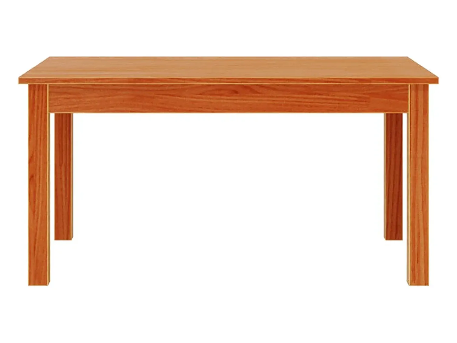 Mesa De Centro* Mesa de centro | Mesa de apoio 80x50x40 cm madeira pinho maciça cera Castanho