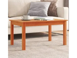 Mesa De Centro* Mesa de centro | Mesa de apoio 80x50x40 cm madeira pinho maciça cera Castanho