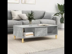 Hot Mesa de centro | Mesa de apoio cimento 103.5x60x35 cm Cinzento