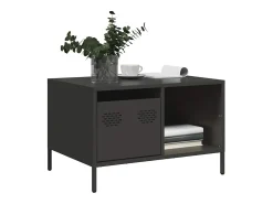 Mesa de centro | Mesa de apoio 68.5x50x43.5 cm aço laminado a frio^ Mesa De Centro