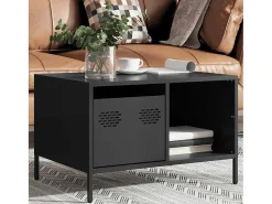 Mesa de centro | Mesa de apoio 68.5x50x43.5 cm aço laminado a frio^ Mesa De Centro
