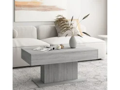 Discount Mesa de centro | Mesa de apoio 96x50x45 cm derivados de madeira sonoma Cinzento