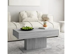 Discount Mesa de centro | Mesa de apoio 96x50x45 cm derivados de madeira sonoma Cinzento