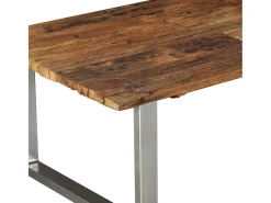 Mesa de centro | Mesa de apoio 100x60x38 cm madeira reciclada maciça^ Mesa De Centro