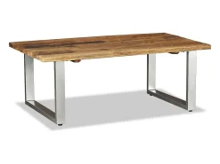 Mesa de centro | Mesa de apoio 100x60x38 cm madeira reciclada maciça^ Mesa De Centro