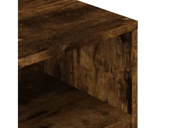 Mesa De Centro* Mesa de centro | Mesa de apoio 90x55x42.5cm derivados madeira carvalho fumado Castanho