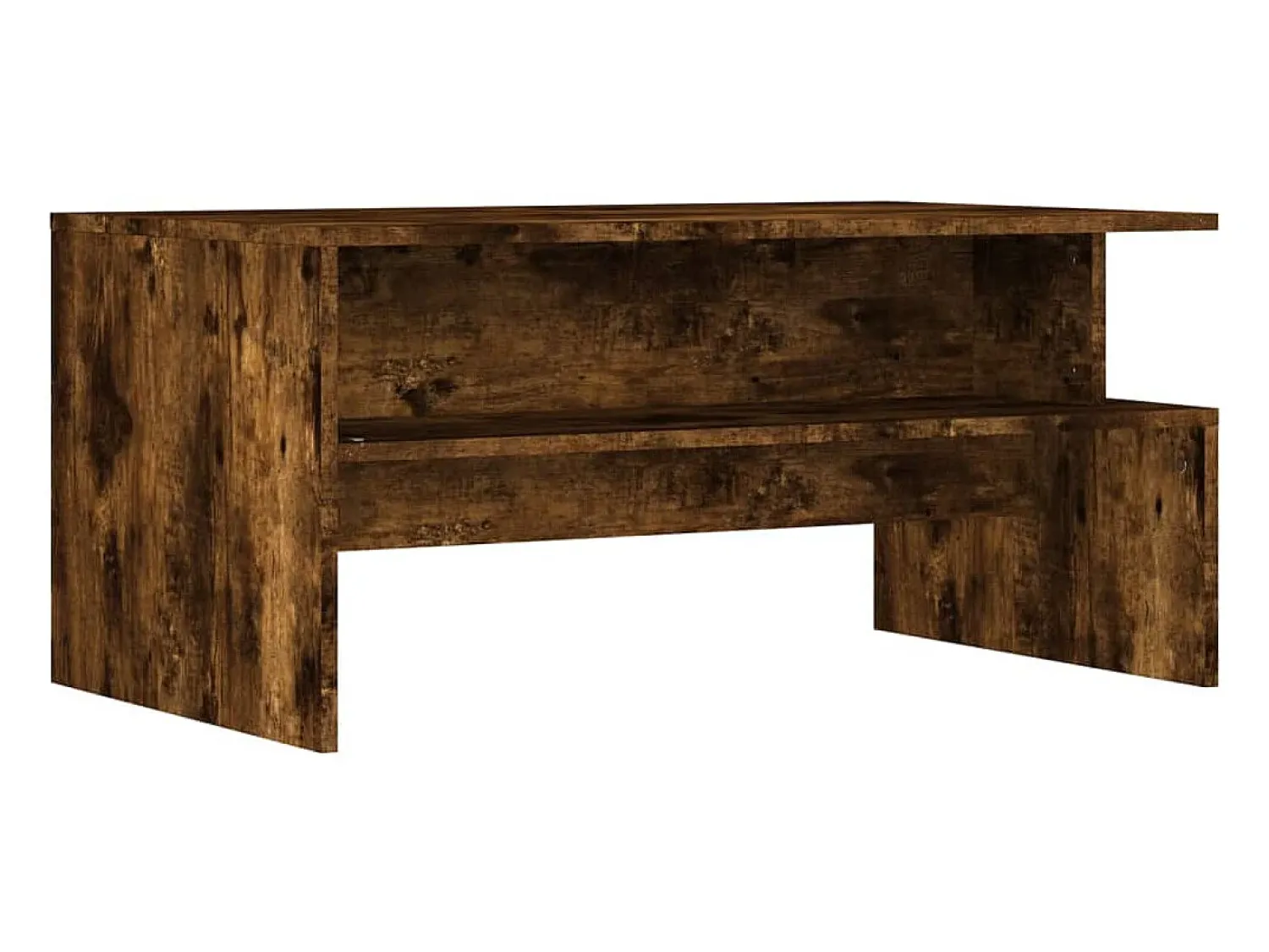 Mesa De Centro* Mesa de centro | Mesa de apoio 90x55x42.5cm derivados madeira carvalho fumado Castanho