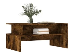 Mesa De Centro* Mesa de centro | Mesa de apoio 90x55x42.5cm derivados madeira carvalho fumado Castanho
