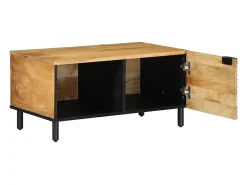 Mesa de centro | Mesa de apoio 80x50x40 cm madeira de mangueira maciça^ Mesa De Centro