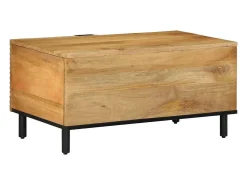 Mesa de centro | Mesa de apoio 80x50x40 cm madeira de mangueira maciça^ Mesa De Centro
