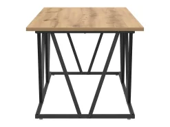 Mesa De Centro| Mesa de centro | Mesa de apoio | Mesa de café carvalho artisiano 100x50x40 cm Castanho
