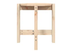 Mesa De Centro| Mesa de centro | Mesa de apoio Ø 42.5x45 cm madeira de pinho maciça Castanho