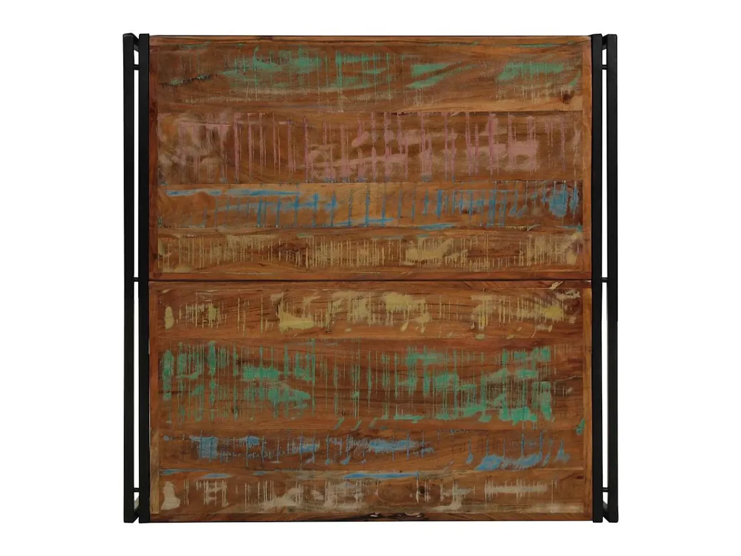 Mesa de centro | Mesa de apoio 100x100x35 cm madeira maciça recuperada^ Mesa De Centro