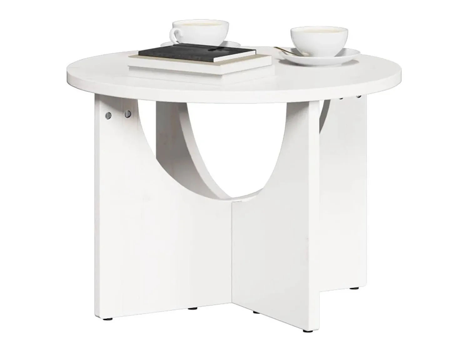 Mesa de centro | Mesa de apoio 50x50x35 cm Madeira de pinho maciça^ Mesa De Centro