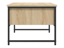 Mesa de centro | Mesa de apoio 101x49x39.5 cm derivados madeira carvalho sonoma Castanho