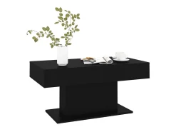 Mesa De Centro* Mesa de centro | Mesa de apoio 96x50x45 cm derivados de madeira Preto