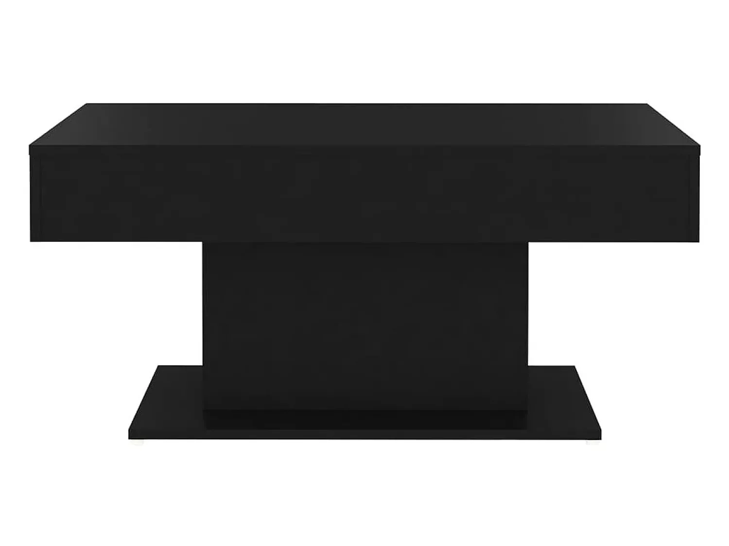 Mesa De Centro* Mesa de centro | Mesa de apoio 96x50x45 cm derivados de madeira Preto
