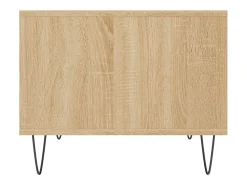 Mesa de centro | Mesa de apoio 60x50x40 cm madeira processada carvalho sonoma^ Mesa De Centro