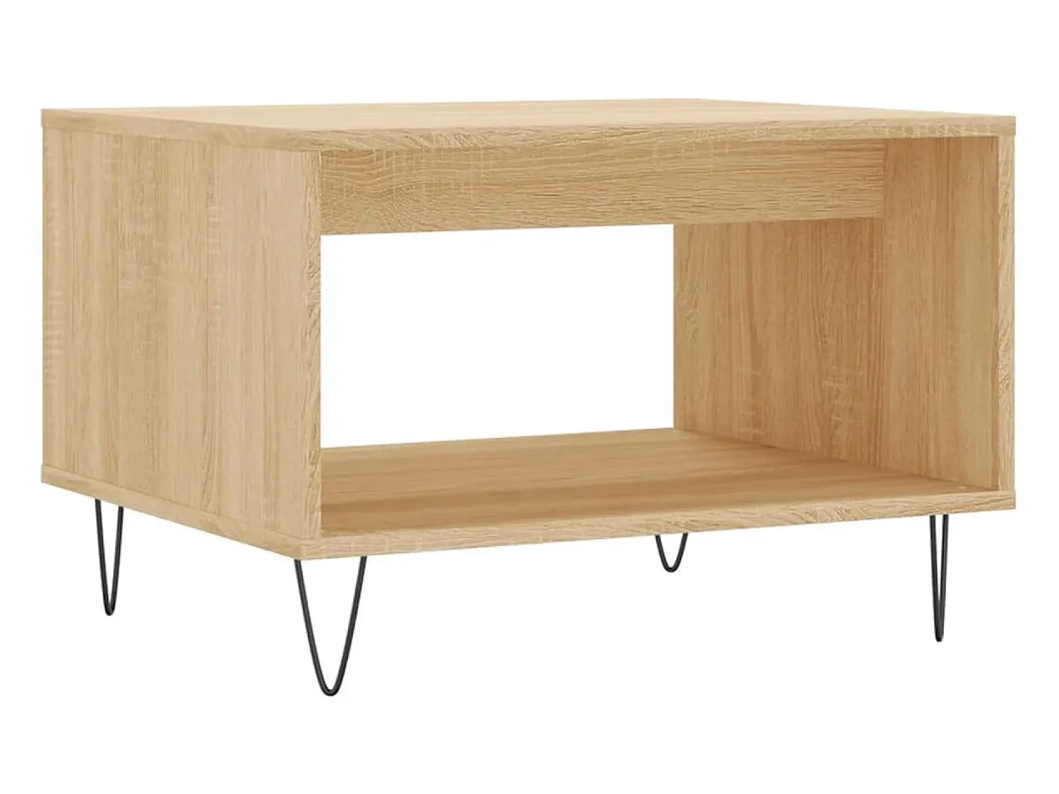 Mesa de centro | Mesa de apoio 60x50x40 cm madeira processada carvalho sonoma^ Mesa De Centro