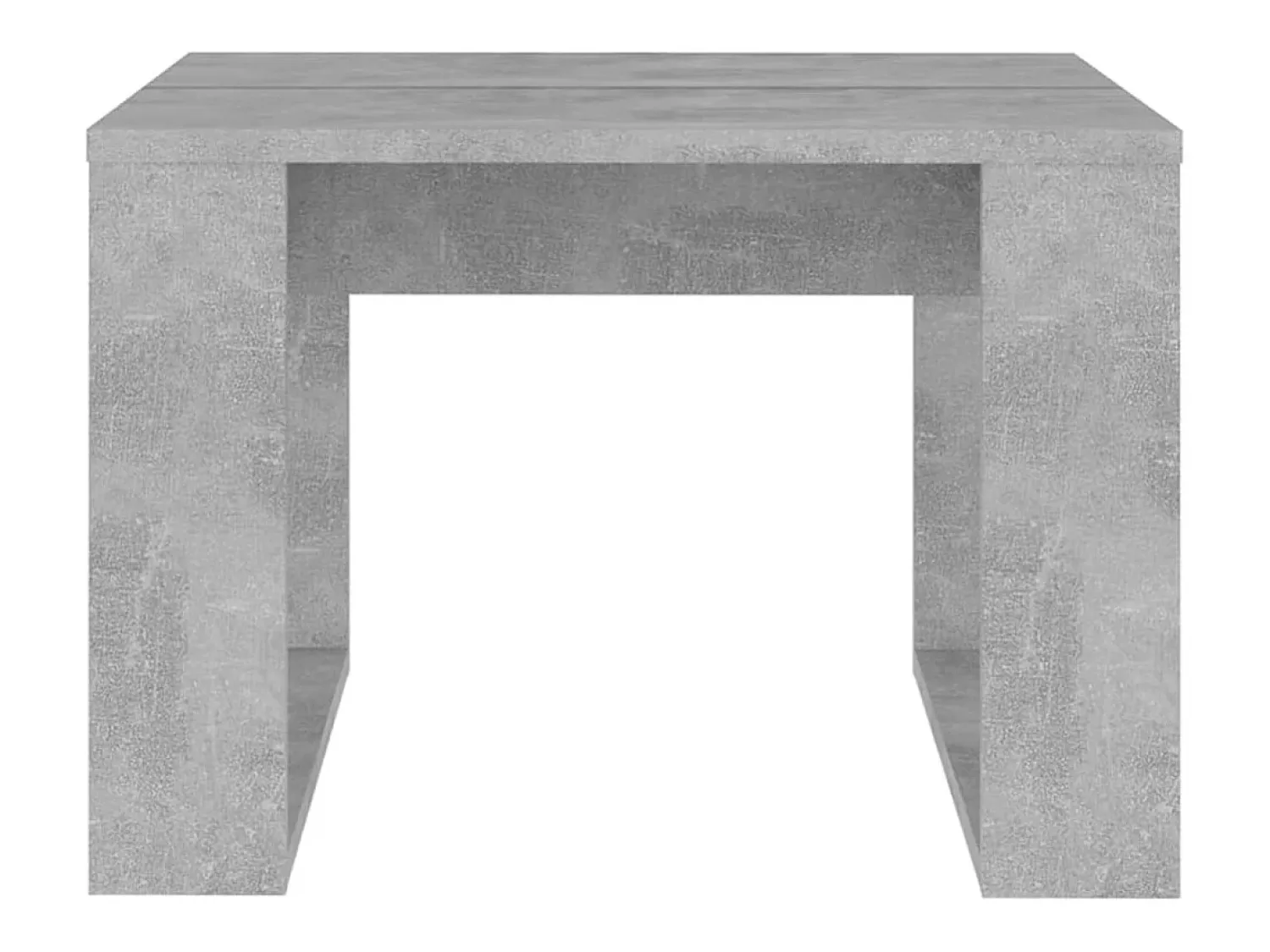 Mesa De Centro| Mesa de centro | Mesa de apoio 50x50x35 cm derivados de madeira cimento Cinzento