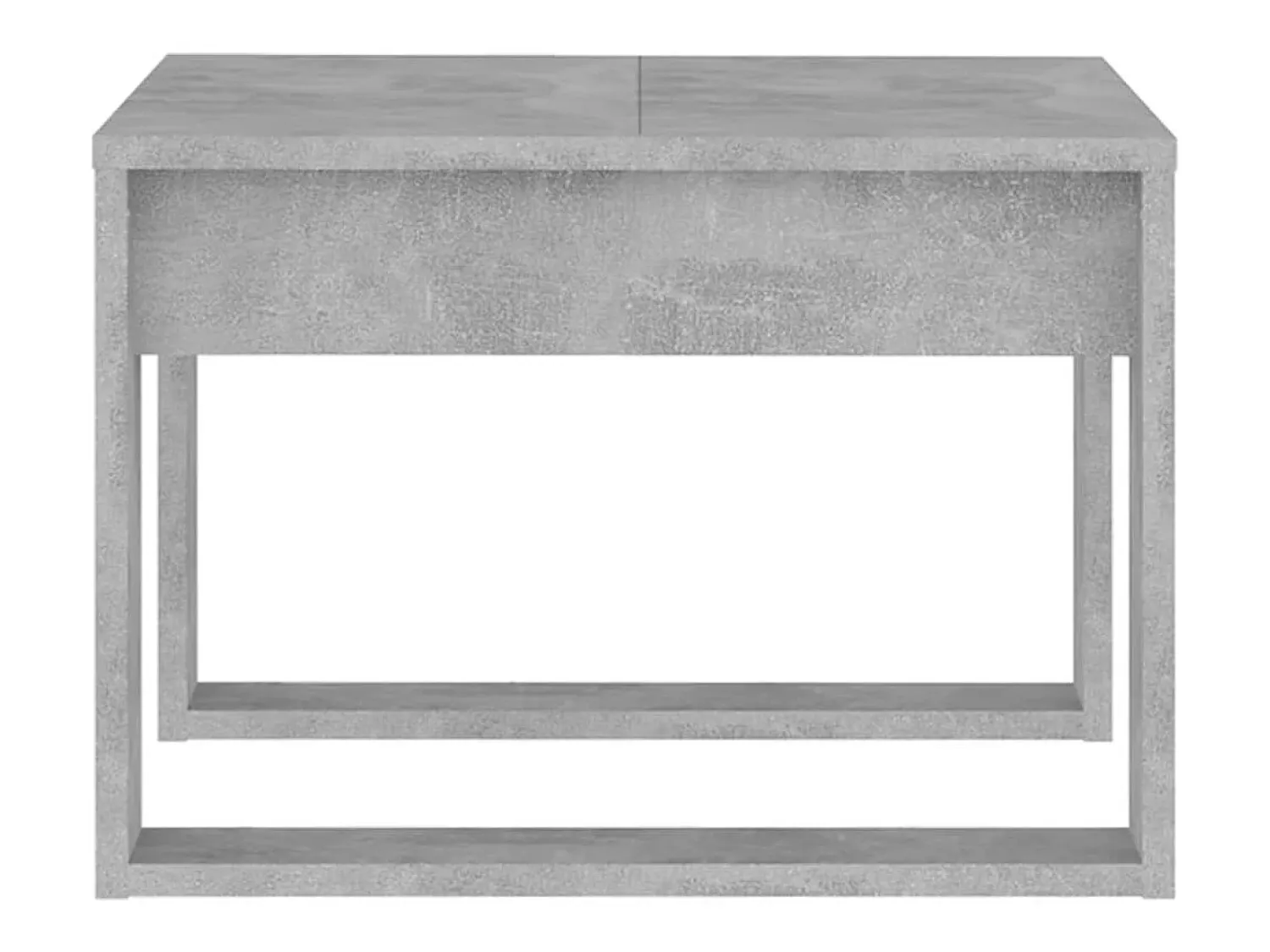 Mesa De Centro| Mesa de centro | Mesa de apoio 50x50x35 cm derivados de madeira cimento Cinzento