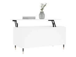 Hot Mesa de centro | Mesa de apoio 90x44.5x45 cm derivados de madeira Branco