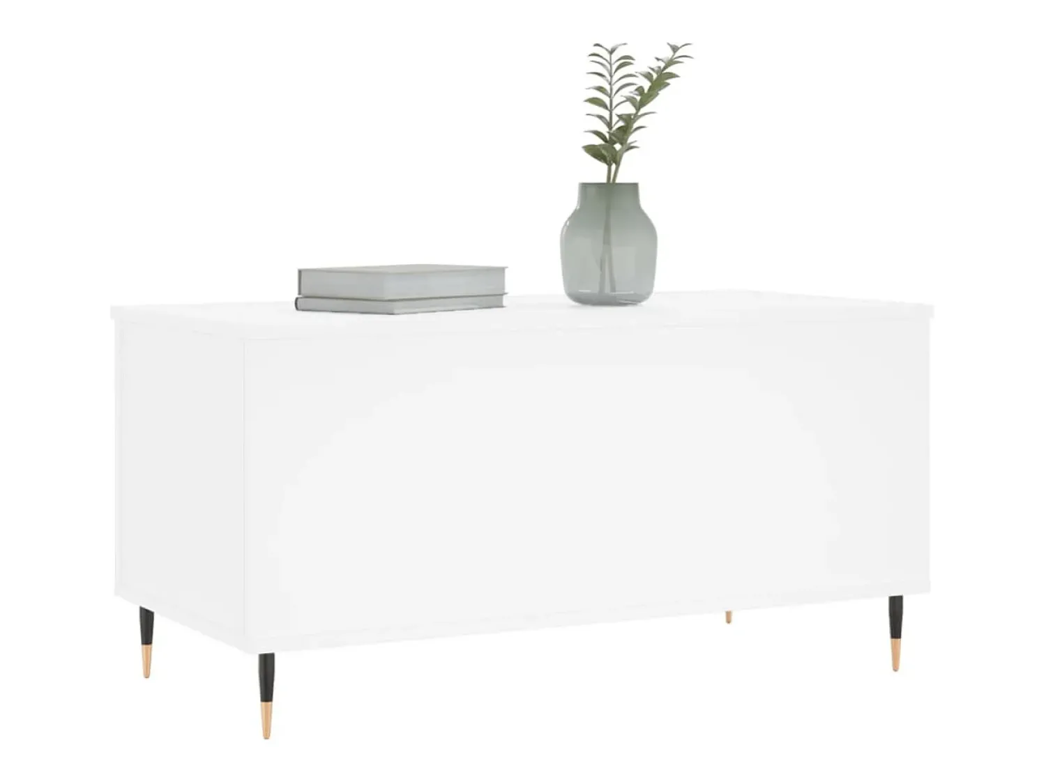 Hot Mesa de centro | Mesa de apoio 90x44.5x45 cm derivados de madeira Branco