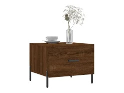 Mesa De Centro| Mesa de centro | Mesa de apoio 50x50x40 cm derivados madeira carvalho Castanho