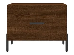 Mesa De Centro| Mesa de centro | Mesa de apoio 50x50x40 cm derivados madeira carvalho Castanho