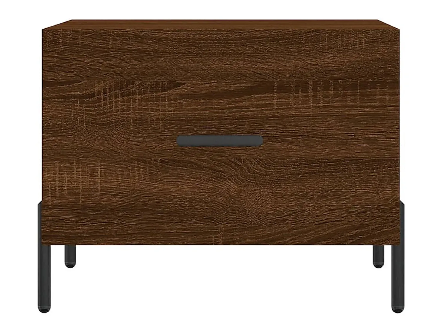 Mesa De Centro| Mesa de centro | Mesa de apoio 50x50x40 cm derivados madeira carvalho Castanho