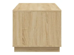 Mesa De Centro* Mesa de centro | Mesa de apoio 102x50x44 cm derivados madeira carvalho sonoma Castanho