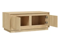 Mesa De Centro* Mesa de centro | Mesa de apoio 102x50x44 cm derivados madeira carvalho sonoma Castanho