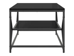 Mesa De Centro* Mesa de centro | Mesa de apoio | Mesa de café Carvalho 90x50x40 cm Preto