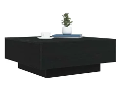 Mesa De Centro* Mesa de centro | Mesa de apoio Carvalho 80x80x31 cm Preto