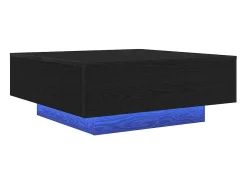 Mesa De Centro* Mesa de centro | Mesa de apoio Carvalho 80x80x31 cm Preto