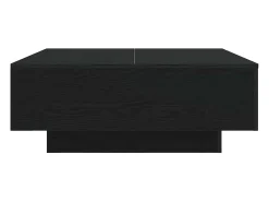 Mesa De Centro* Mesa de centro | Mesa de apoio Carvalho 80x80x31 cm Preto